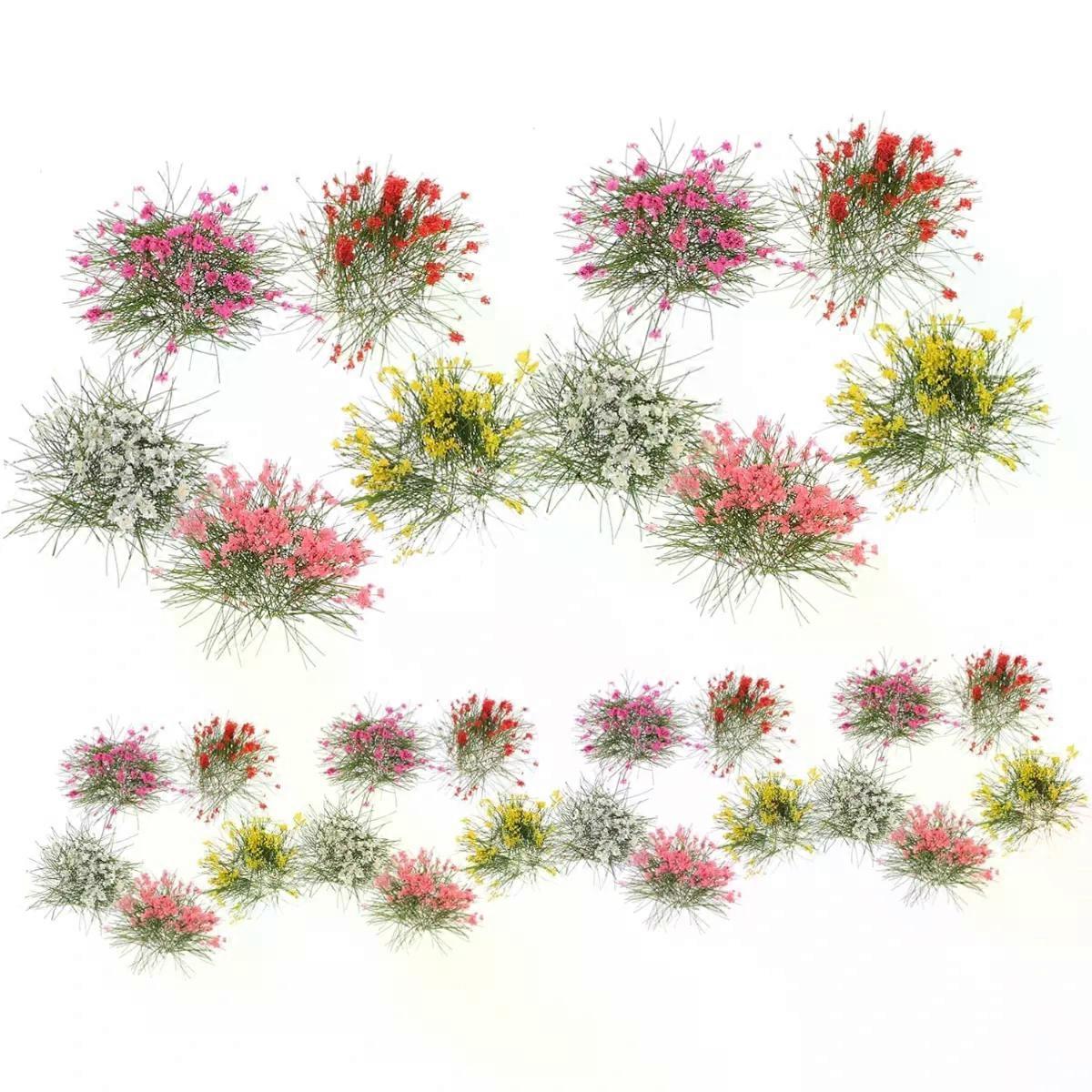 Flower Cluster 5pcs Model Grass for Micro Landscape