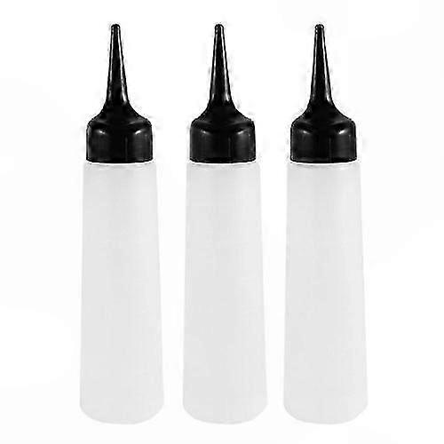 Plastic Squeeze Bottles Set, 3-Pack with Precise Flow Control, Reusable for Kitchen Sauces