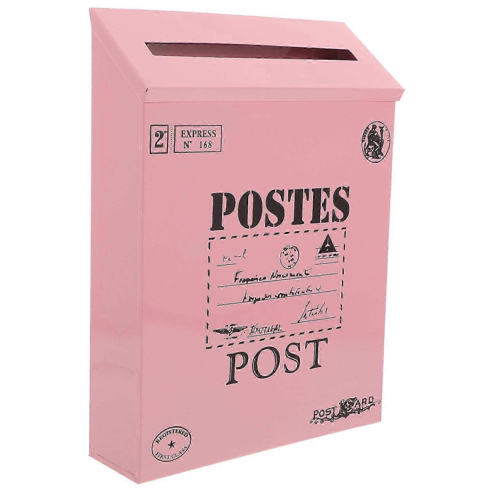 Iron Wall Mount Newspaper & Mail Box