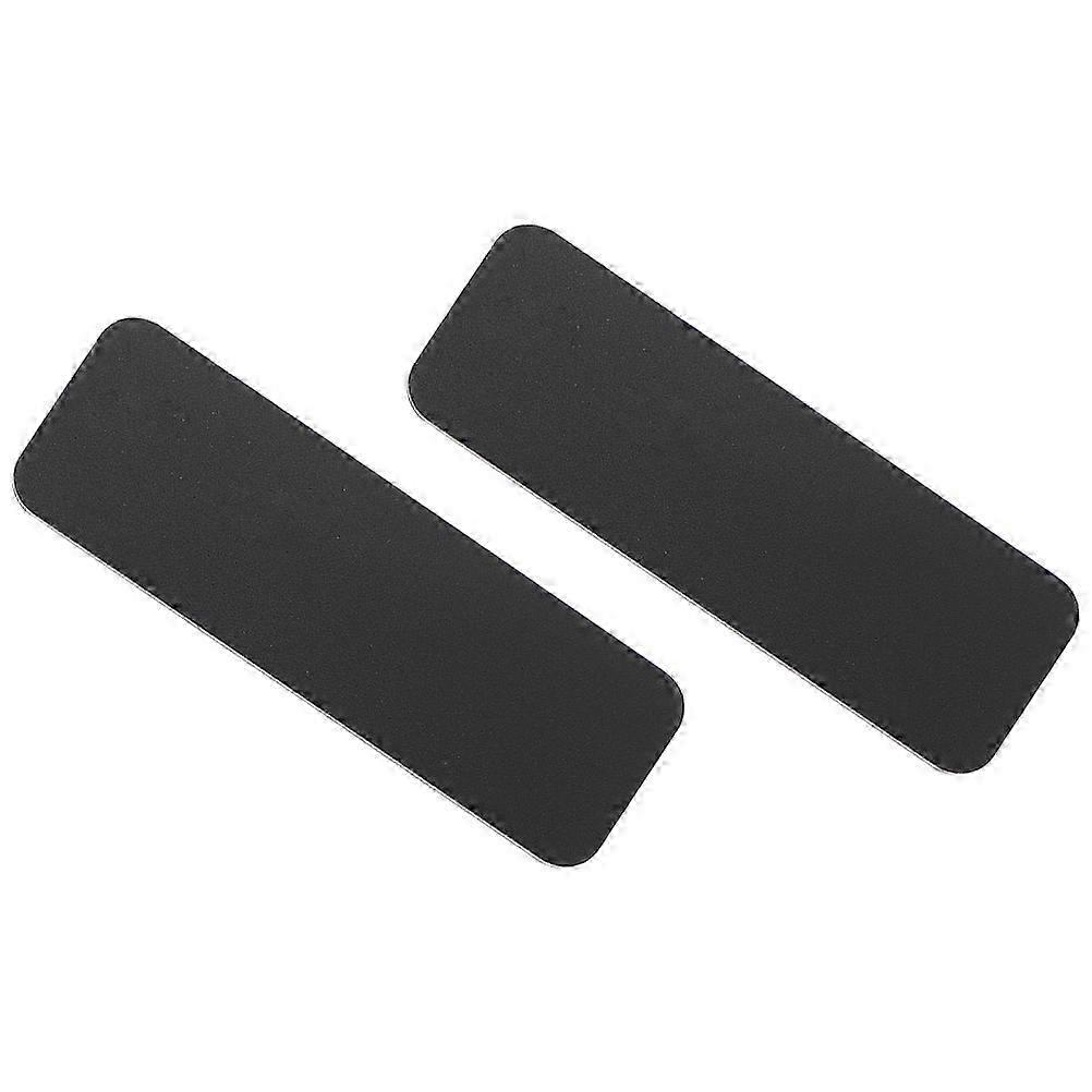 2pcs Black PVC Blank Name Badge