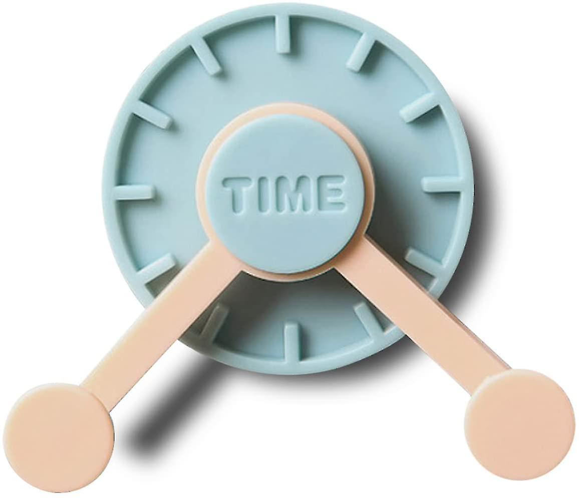 4pcs Creative Viscose Wall Hooks Seamless Wall Hooks Kitchen Hooks Free Drilling Strong Rotating Adhesive Hooks blue)