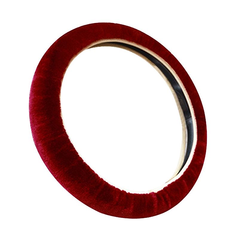 Universal Halkskyddad vintermjuk plyschbilsrattskyddad täckhållare