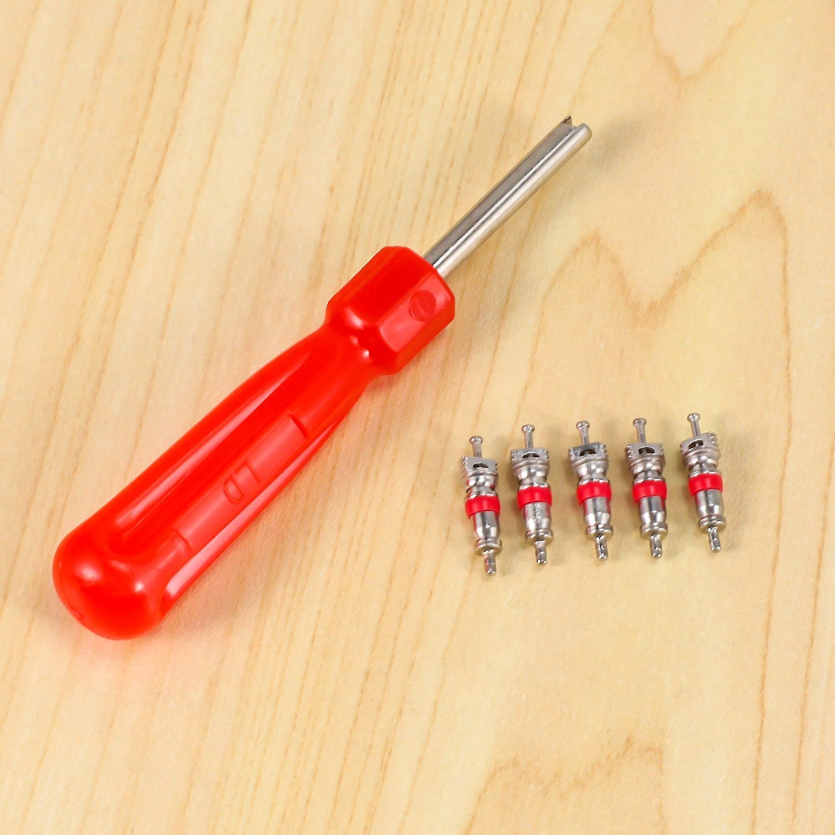 Outil De Démontage De Valve De Pneu + 5 Pour Voiture, Vélo, Moto
