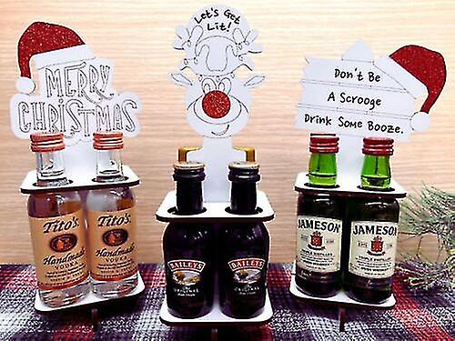 Mini Bottle Holder With 4 Hole Shape Bottle Holder