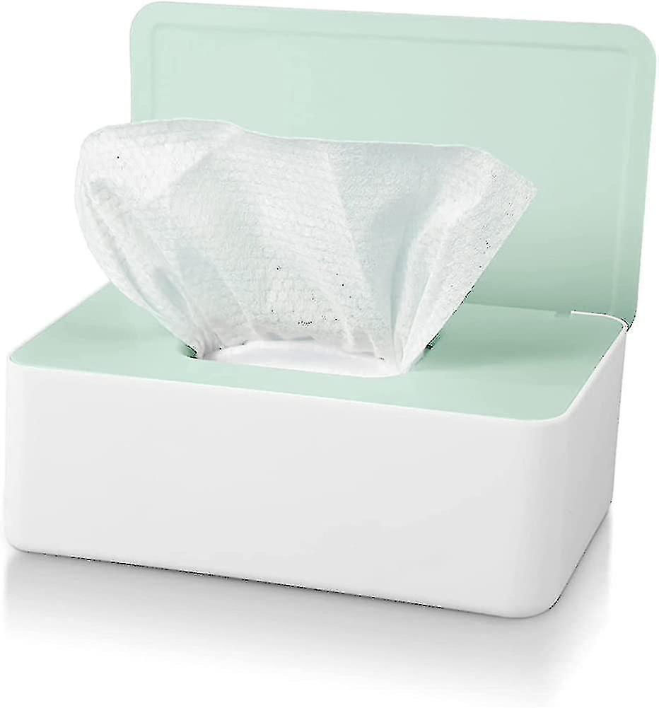 Tissue Box With Lid, Waterproof Dustproof Wet Wipes Box, Tissue Dispenser For Car Home Off-YUHAO