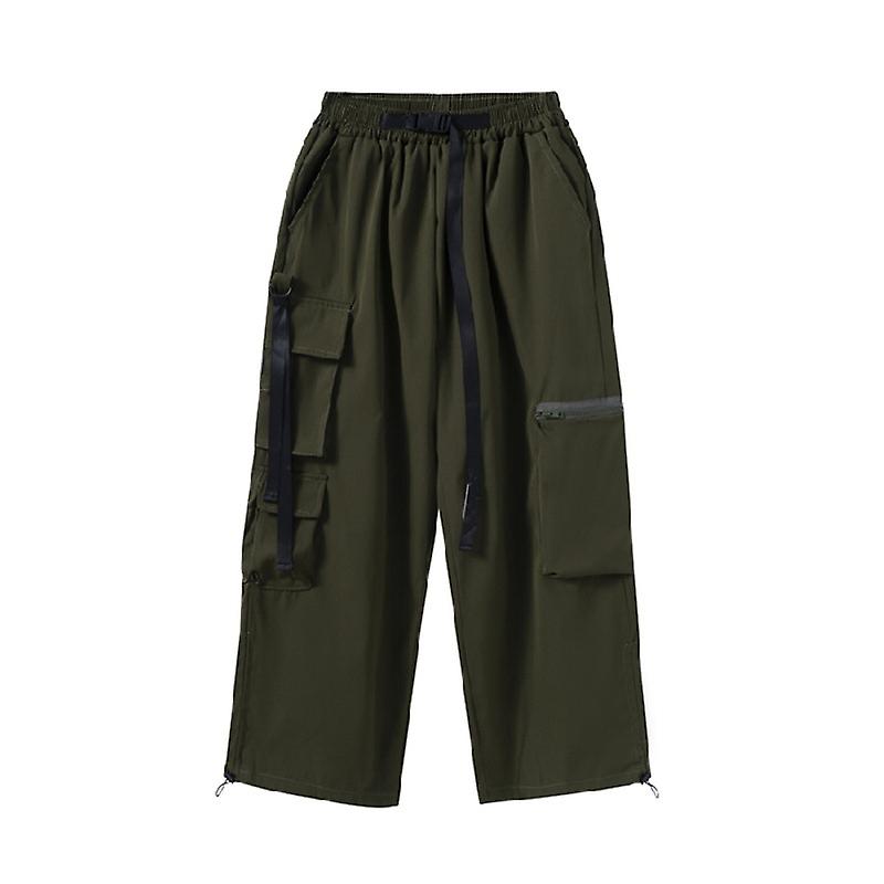 Cargo Pants Plus Size Plain Long Pants Straight Cut Pant Unisex