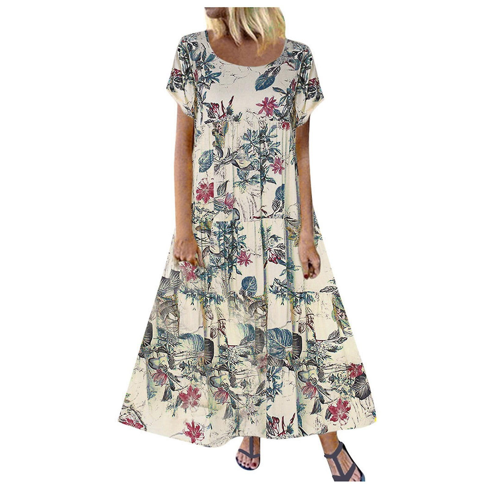 Women's Floral Print Maxi Dresses