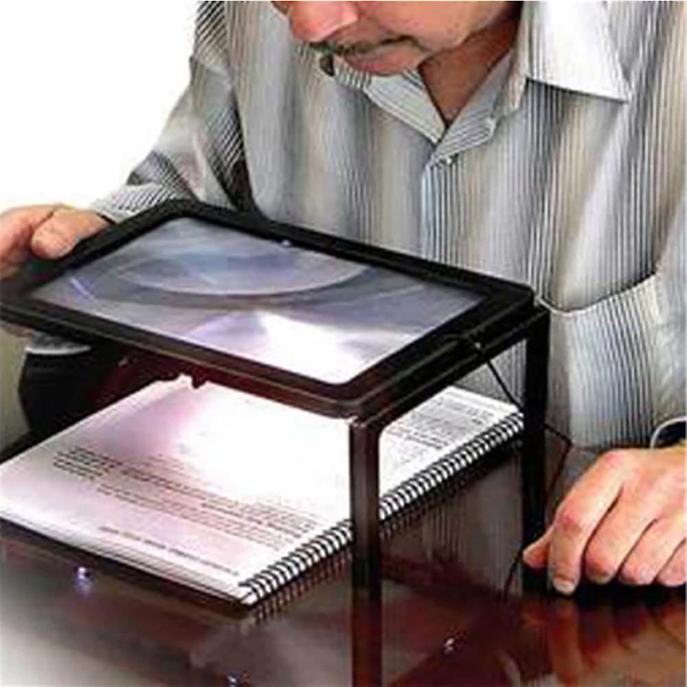 Reading Magnifier with LED, 3X Magnification for Reading, 275*195mm