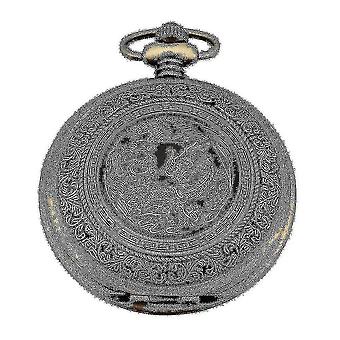 Quartz Pocket Watch, Analog, Bronze Box, With Dragon Series Wpk062