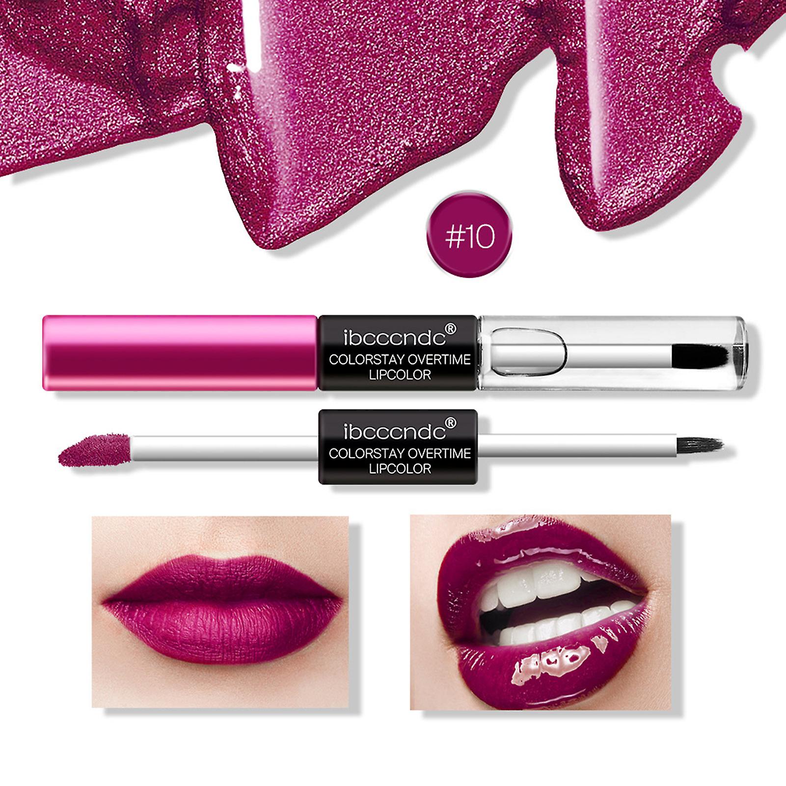 Double-head Lipstick & Lipstick Raincoat Professional Lipstick Easy Apply Sweat Proof Lipstick For Daily & Official Makeup