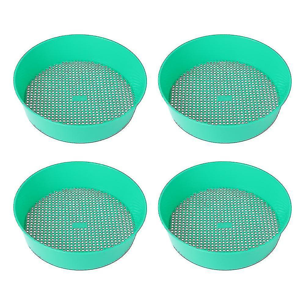 4pcs Plastic Sifting Pan Professional Sifting Classifier Gardening Classifier