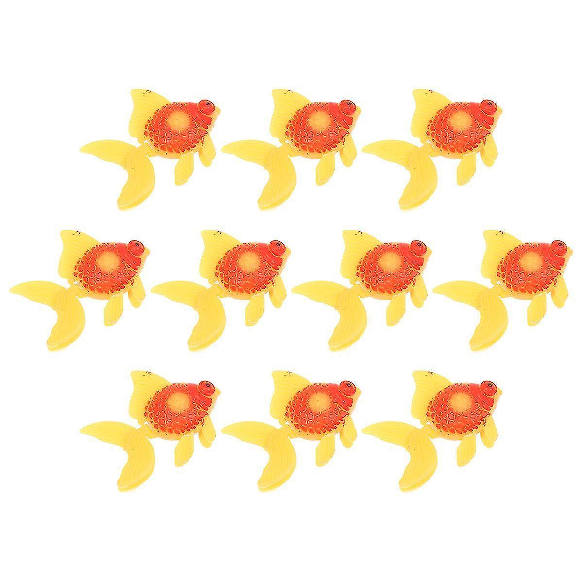 Artificial Plastic Funny Floating Vivid Ornament Fake Fish Fish Model Decoration Goldfish For Aquari