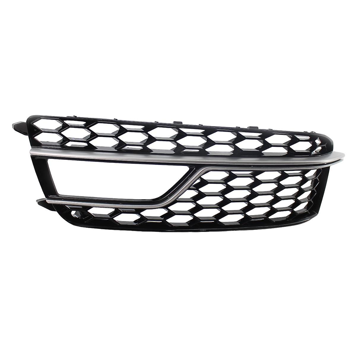 Left Chrome Car Front Bumper Mesh Fog Light Cover Honeycomb Grill Grille Cover for S5 A5 S-Lines 20