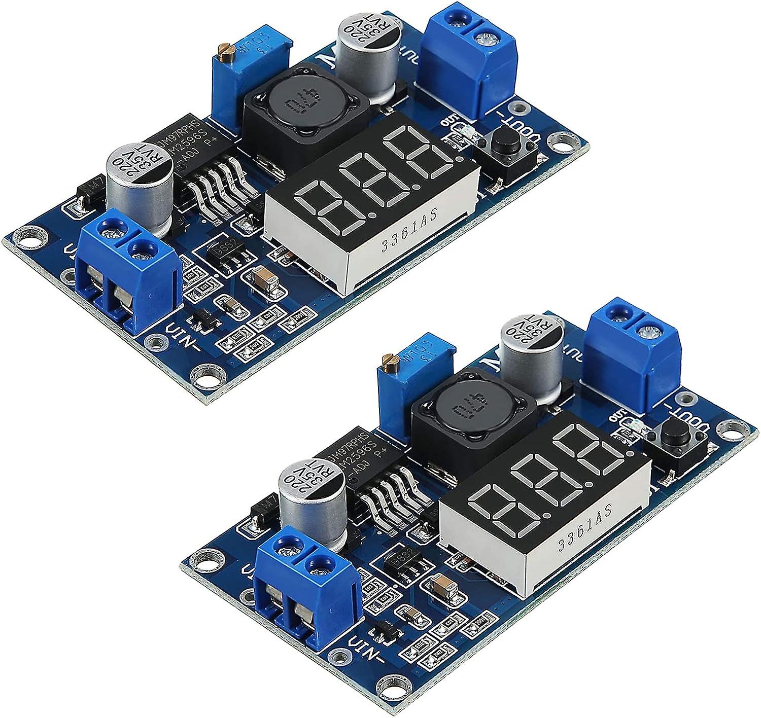 2pcs Dc-dc Buck Voltage Converter Power Supply Module Stable Adjustable Step-down Module 12v To 3.3v, 12v To 5v, 24v To 5v, 24v To 12v, 36v To 24v Pow