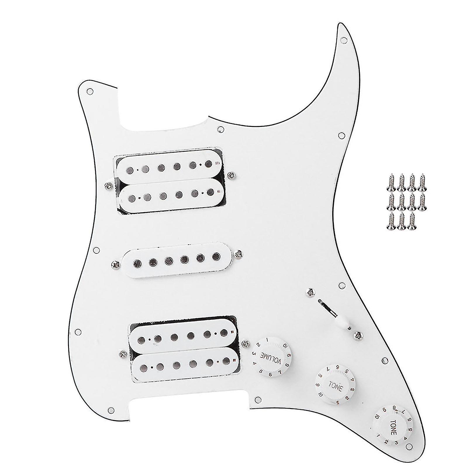 Electric guitar pickguard, humbucker with HSH pickup, pre-wired