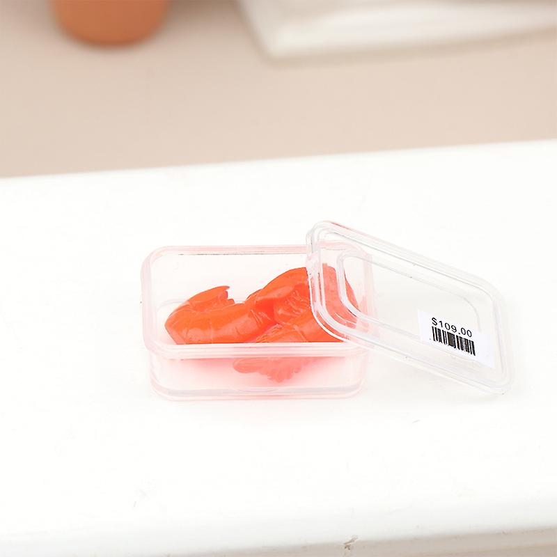 1Box 1:12 Dollhouse Mini Vegetable Seafood Abalone/Shrimp/Broccoli Kitchen Decor