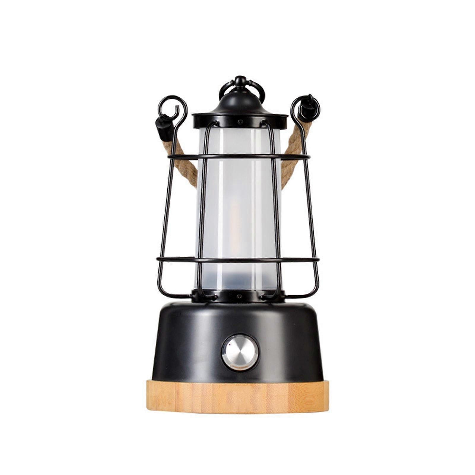 LED Camping Lantern Portable Handheld Emergency Light Retro Metal Outdoor Tent Lantern