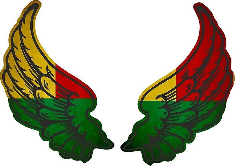 Sticker sticker Wings biker flag country BJ benin