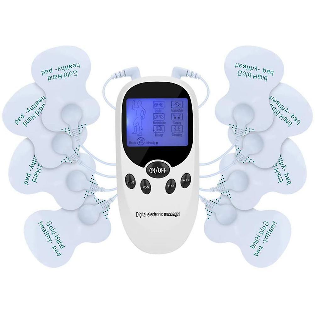 Electrostimulation Device Muscle and Nerve Stimulation Device 2-Channel Stimulation Device for Relaxing Back, Neck, Shoulders, Leg Joints