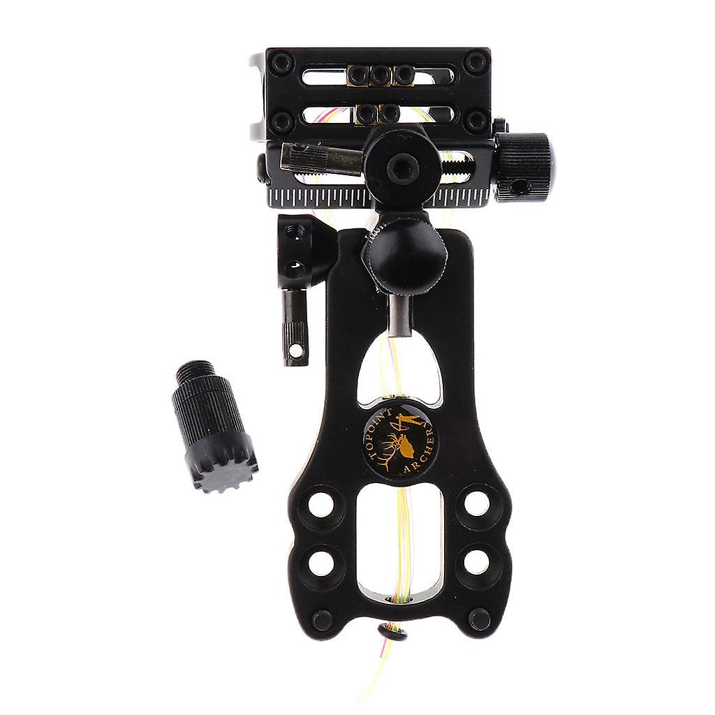 5 Pin Archery Bow Sight Micro Adjust with Adjustable LED Sight Light