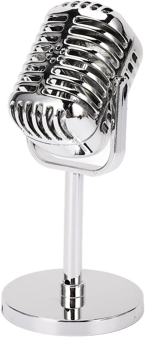 Retro Microphone Props, Simulation Classic Fake Vintage Microphone Prop Model, Microphone Prop Model