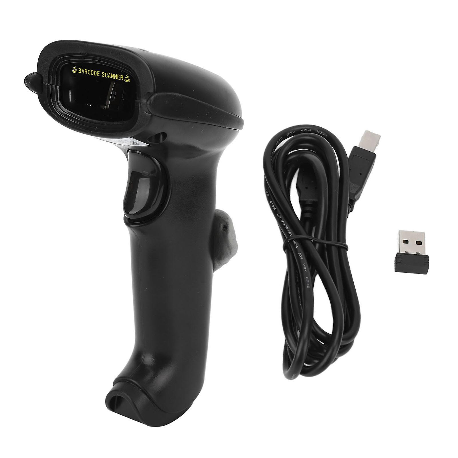 2.4G Handheld Barcode Scanner Quick Accurate Recognition USB Shockproof 1D Barcode Reader for Store Supermarket Warehouse