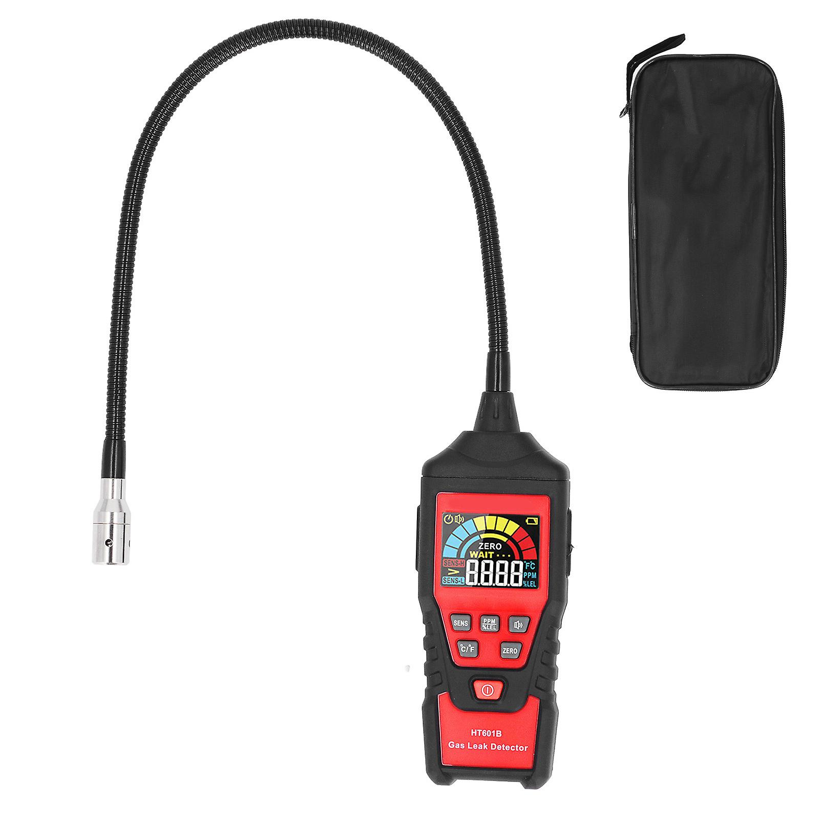 Gas Leak Detector with Sound and Light Alarm LCD Digital Display Combustible Gas Leak Tester for Home Safety and Monitoring