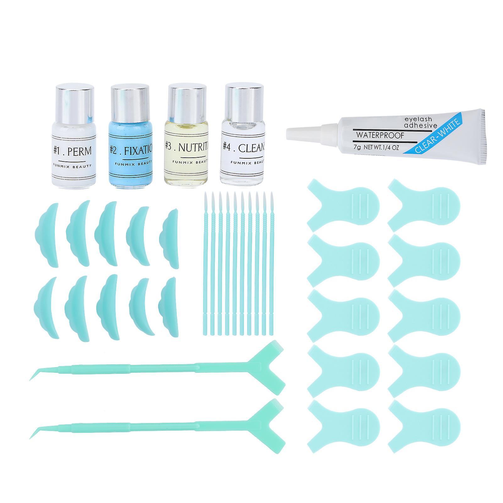 27ml Liquid Lash Brow Lift Kit Instant Perming Lifting Curling Set Supplies for Eyelashes EyebrowsGreen