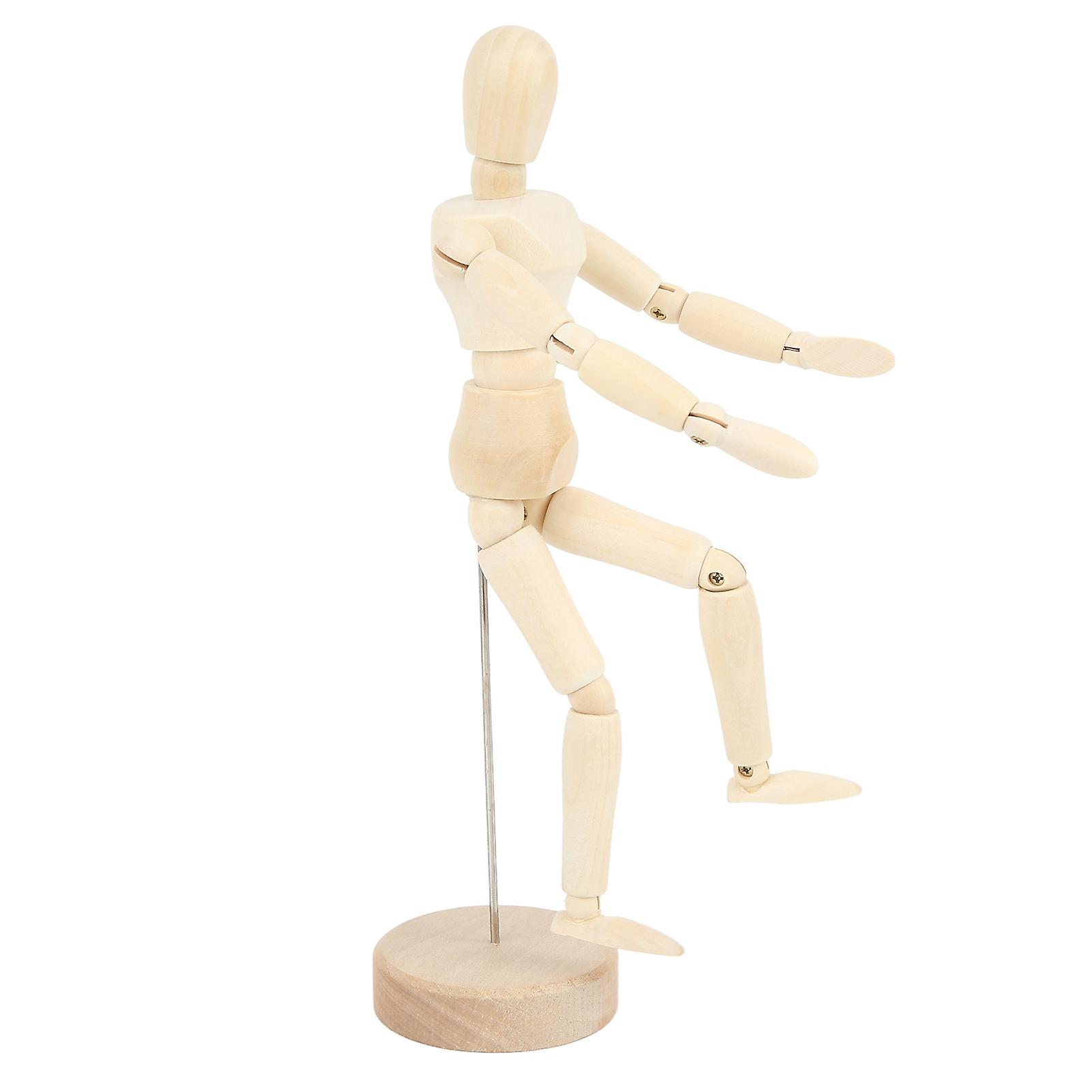 8インチ木製マネキンボディプロポーション描画マネキン14回転可能なジョイントさまざまな形状のアートマネキンアーティストキッズ用