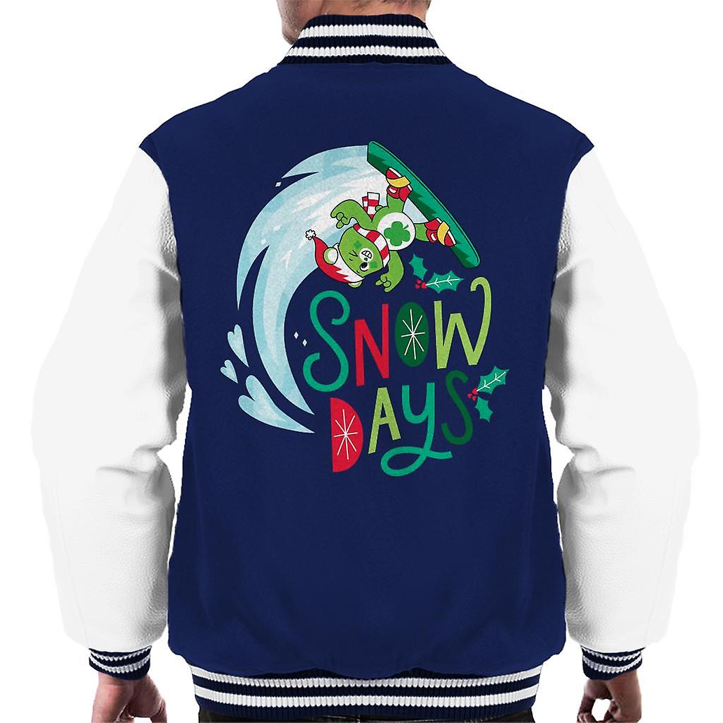 Care Bears kinyit a Magic Karácsonyi Snow Days Férfi Varsity Jacket