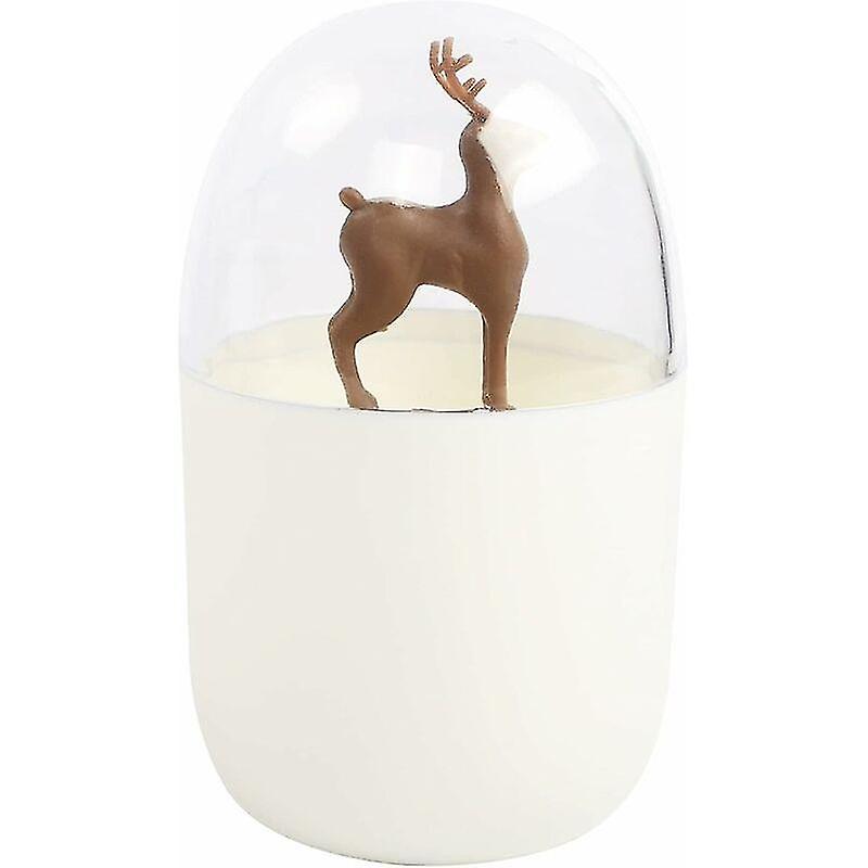 (Moose) Cute Toothpick Holder Toothpick Dispenser Reusable Portable Organizer with Removable Clear D