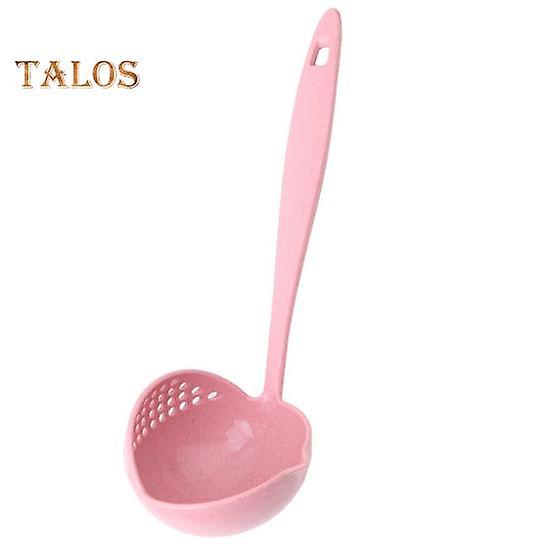 Strainer Spoon Eco-friendly Easy to Clean Two-in-one Delicate Multifunctional Soup Spoon with Hanging Hole for Hotel