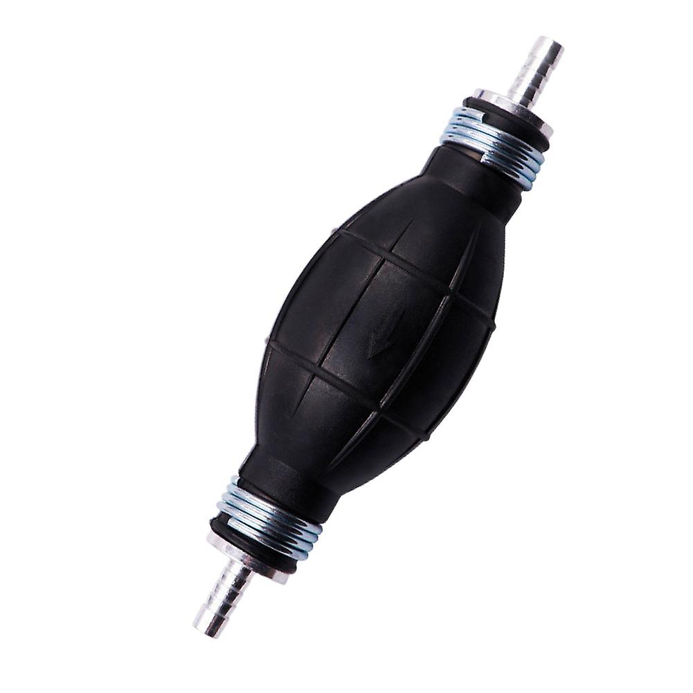 Universal Manual Fuel Pump Rubber Handle Oil Transfer Pump Portable Petrol Liquid Siphon Pump Durable for Motor Outboard 10/12mm