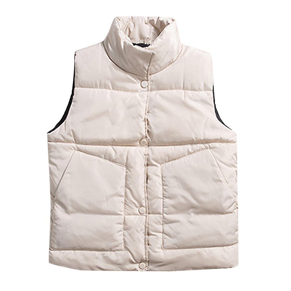 Herrknappar Ärmlös dunjacka Utomhus Trend Lätta ytterkläder Puffer Väst