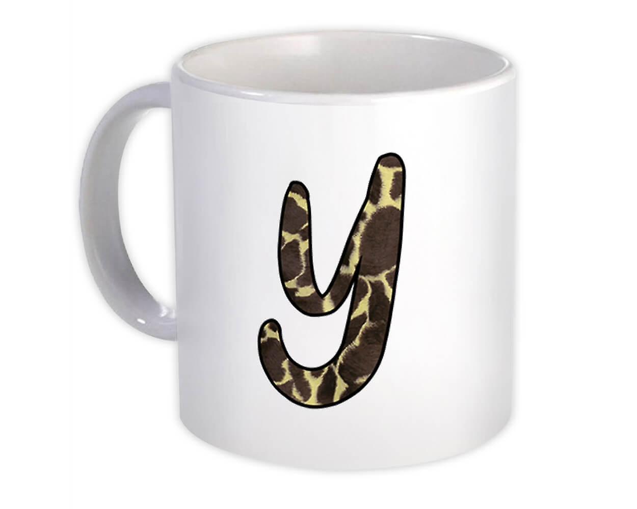 礼品杯：Monogram Letter Y Giraffe