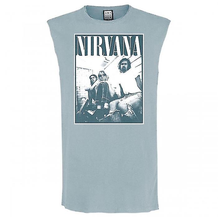 Amplified Mens Group Shot Nirvana Sleeveless Tank Top