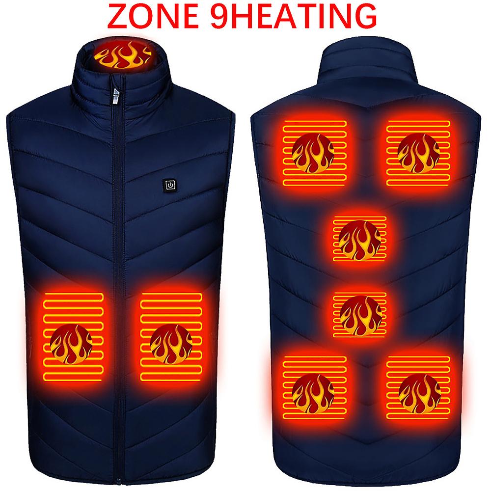 2-11 Areas Self Heated Vest Man Men's Heating Jacket Heated Usb Powered Body Warm Heating Thermal Vest Women Winter Clothing