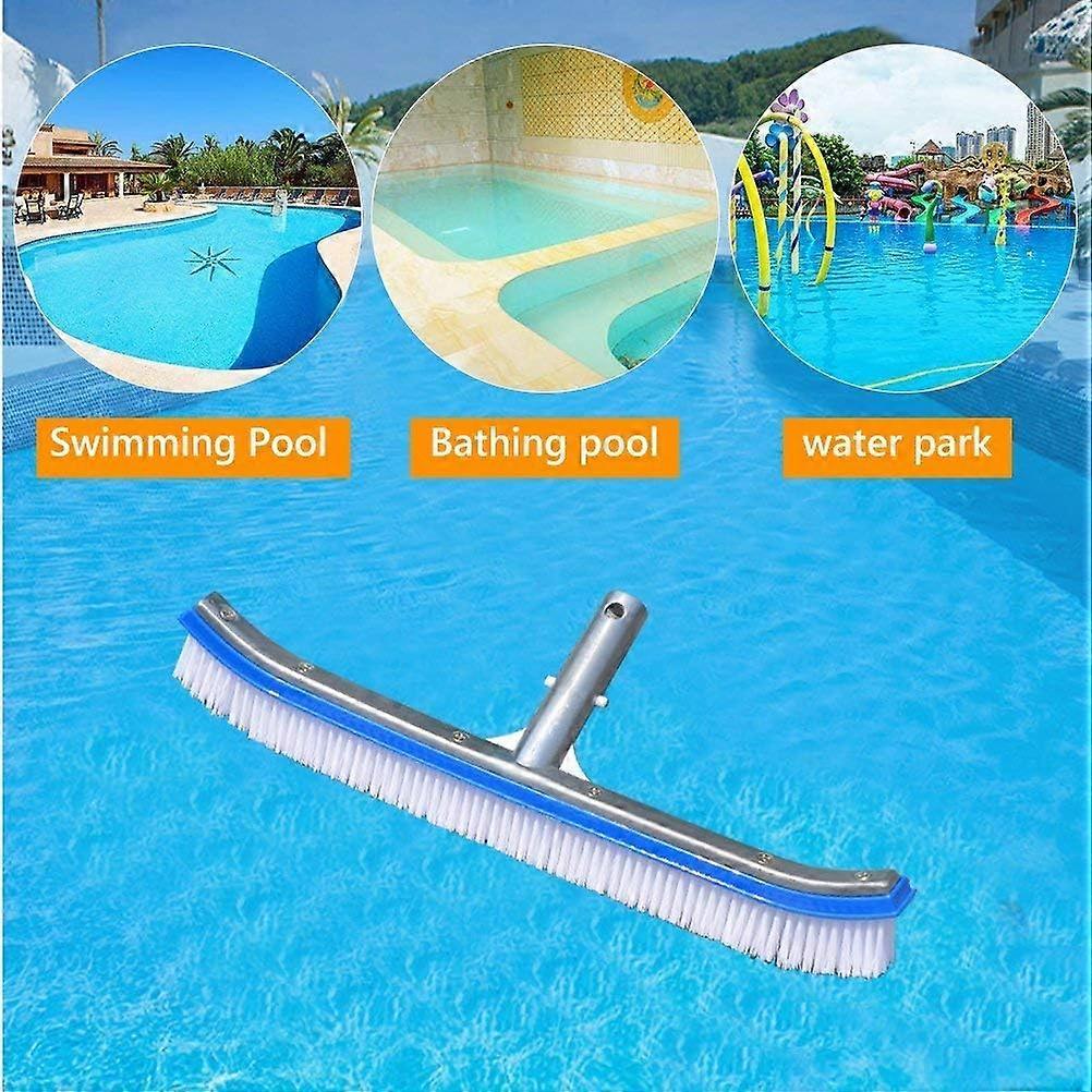 18-Inch Swimming Pool & Spa Wall Algae Brush - Nylon Bristles, Model K166CB, Pool Style Brand