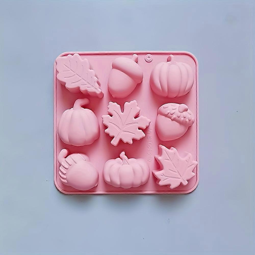 1pc Pumpkin Maple Leaf Silicone Mold, 3D Fondant Mold For DIY Pudding Chocolate Candy Desserts Gummy Handmade Soap Aromatherapy Candle Plaster Polymer