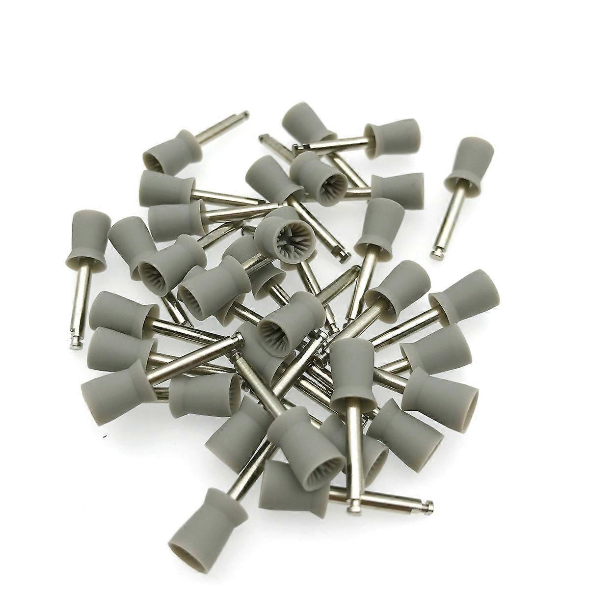 100 PCS Dental Polishing Prophy Cup Brush grey Color Latch Type