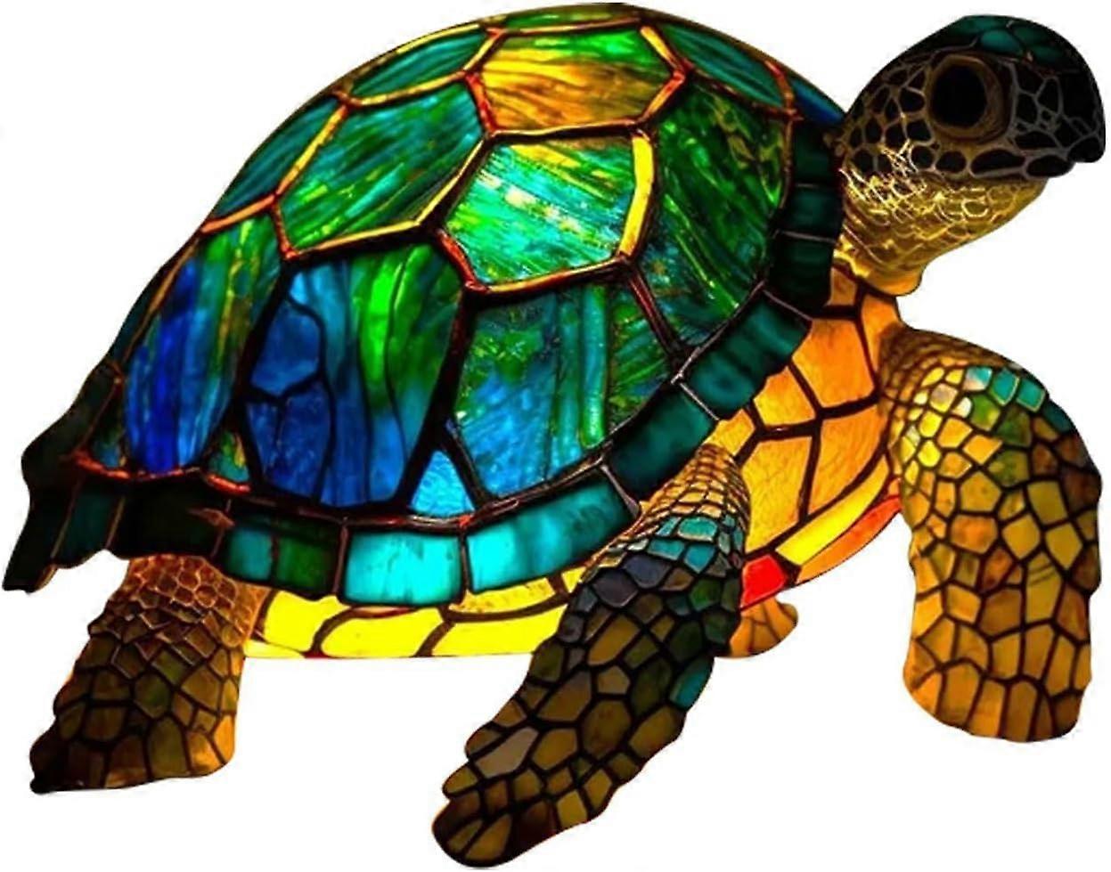 動物のテーブルランプシリーズ、ステンドグラスランプレトロなテーブルランプ、3Dステンドグラステーブルランプ常夜灯、家族のためのドラゴン/オオカミ/ドルプギフト