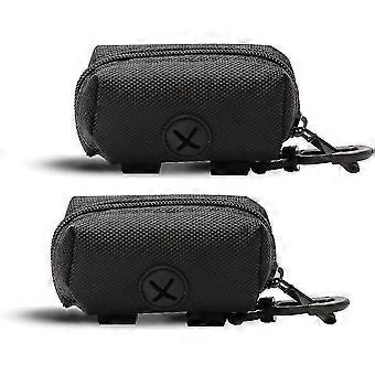 2 Pack Fashion Dog Poop Waste Bag Dispenser, Pet Dog Waste Bag Dog Poop Bagblack