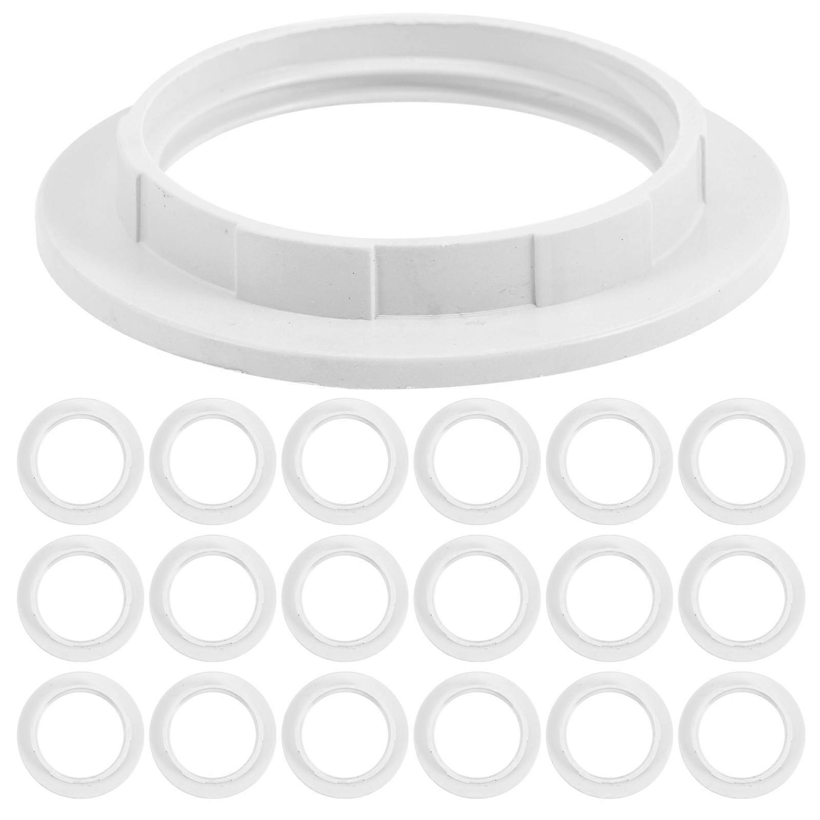 20pcs Lamp Shade Holder E27 Light Socket Collar Ring Replacement Lamp Shade Adapters