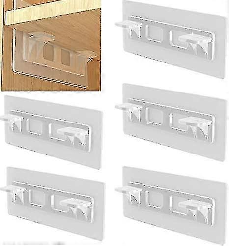 16pcs Adhesive Shelf Bracket,shelf Support Pegs Shelf Brackets Pins Cabinet Shelf Clips -NMAOV