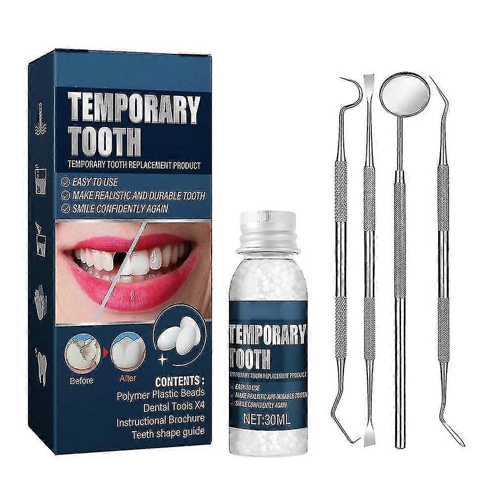 Plastic Teeth Glue Set Makeup Dentures Modified Temporary Filling Teeth Kit