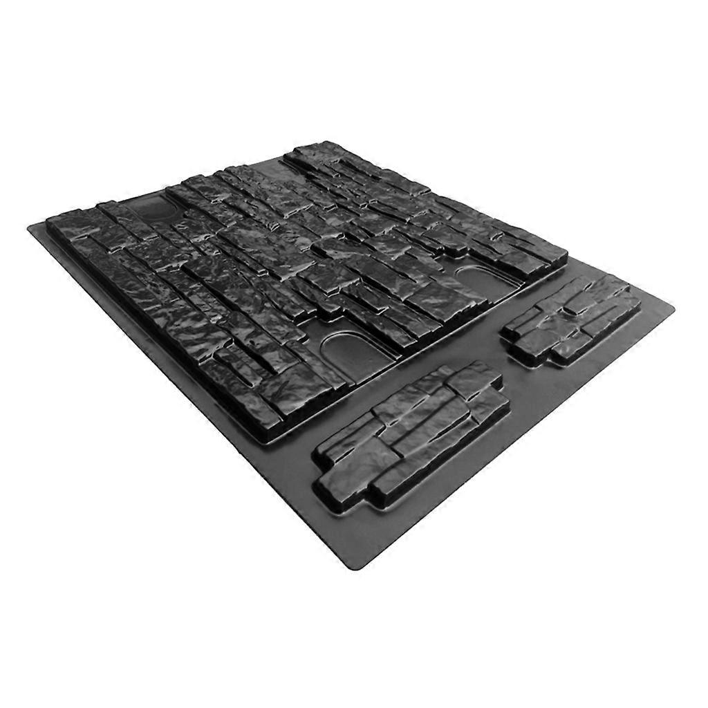  Plastic Tiles Stone Molds Cement Bricks Maker Tiny House Moulds for Tile Bricks