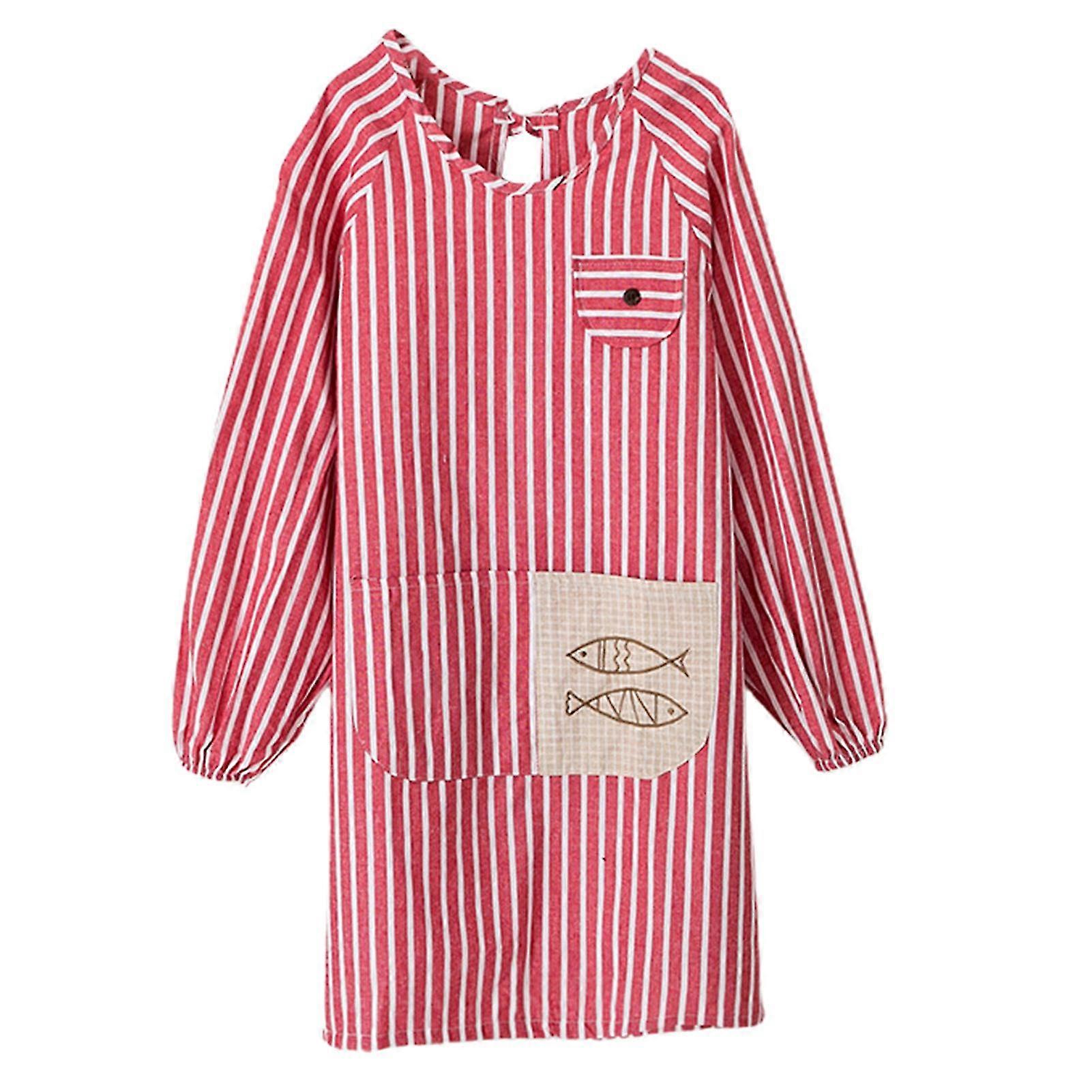 Apron Skin-friendly Oil-proof Polyester Cotton Adjustable Straps Adult Smock Aprons For Cooking