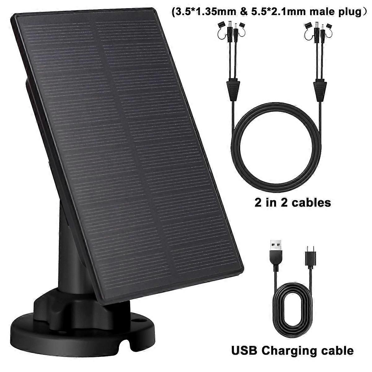 12V/1A 6V/2A ηλιακοί συλλέκτες ηλιακών κυττάρων Micro-USB+Type-C υπαίθριοι ηλιακοί συλλέκτες φορτιστών ηλιακών κυττάρων για την κάμερα ασφαλείας