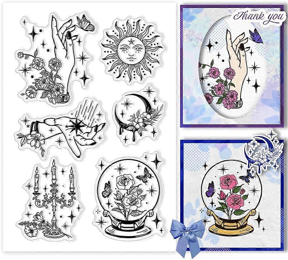 1Sheet Dreamy Sun Silicone Clear Stamp