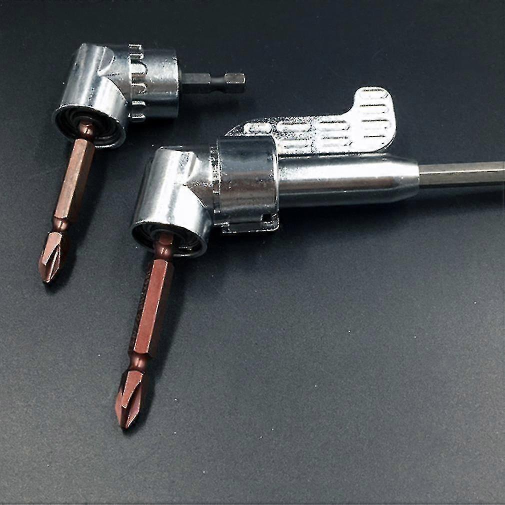 105angle 1/4" Extension Hex Drill Bit Screwdriver Socket Holder Adaptor